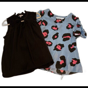 Bundle 2 Womens Tops Time and Tru Sz Medium & Unbrand Sz Large See Measurements